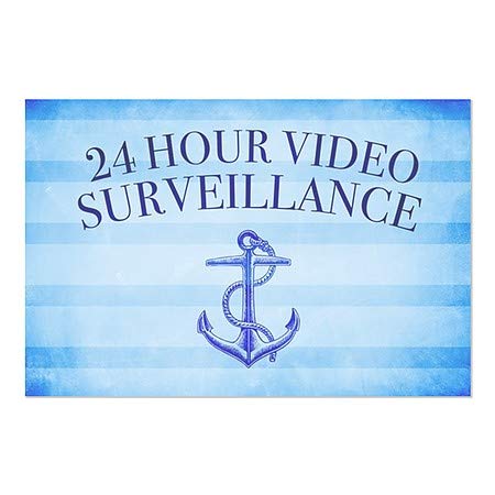 CGSignLab | מעקב וידאו 24 שעות -פסים נוטיים נצמד חלון | 30 x20